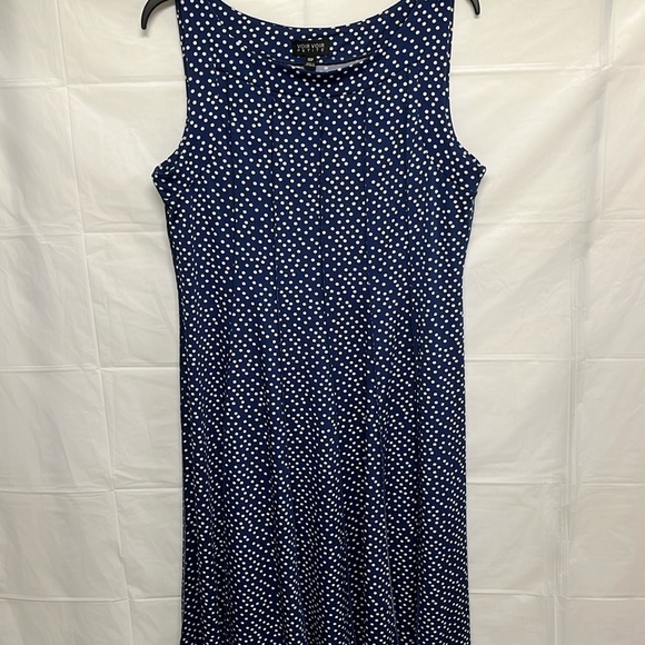 Voir Voir Blue & White Polka Dot Dress - Picture 1 of 7